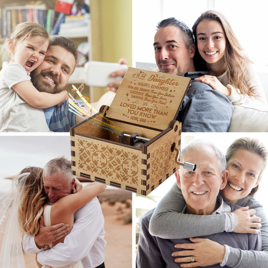 To Daughter - You Are Loved More Than You Know - Engraved Music Box