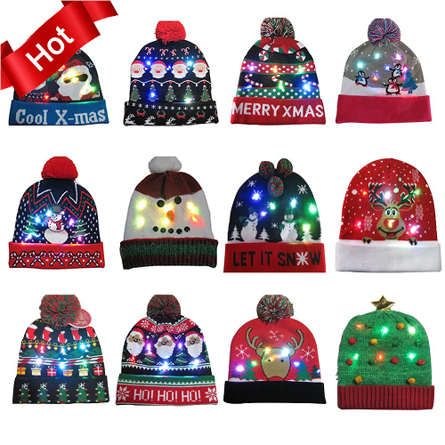 Christmas LED Beanies