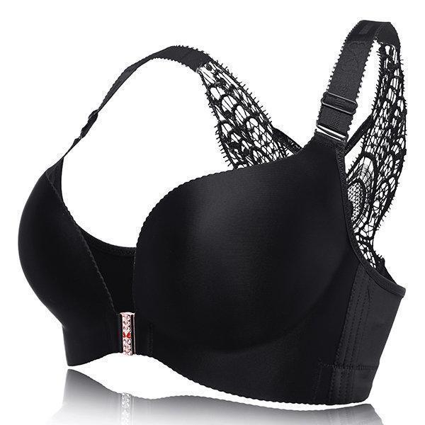 [B-DD Cup] Front Buckle Bra Seamless Cotton Adjustable Bra