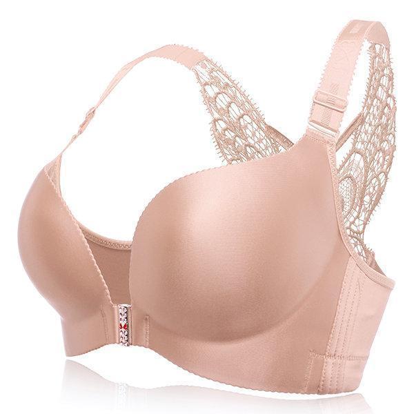 [B-DD Cup] Front Buckle Bra Seamless Cotton Adjustable Bra