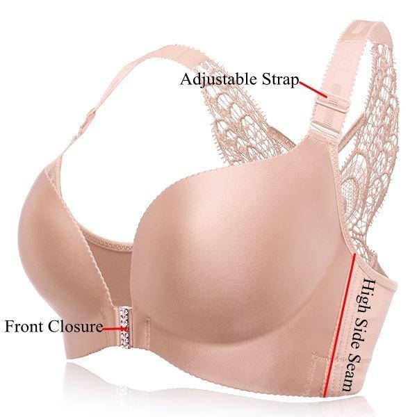 [B-DD Cup] Front Buckle Bra Seamless Cotton Adjustable Bra