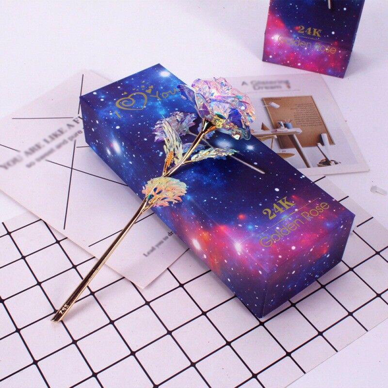 Hirundo Colorful Galaxy Rose with Love