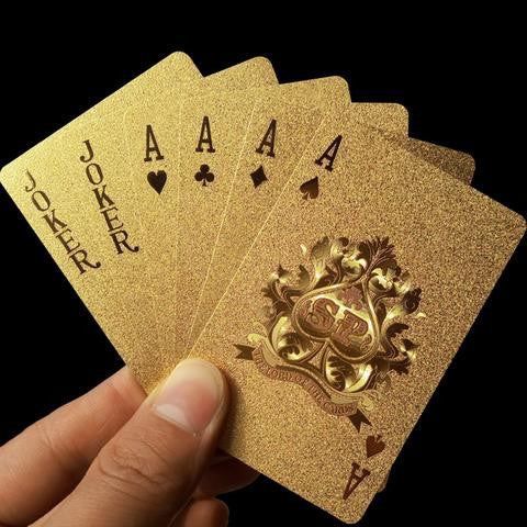 24k Gold Foil Playing Cards - with Certificate